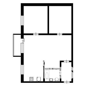 2-к квартира, вторичка, 45м2, 5/5 этаж