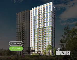 1-к квартира, вторичка, 49м2, 20/21 этаж