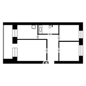 3-к квартира, вторичка, 60м2, 4/6 этаж