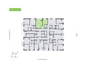 1-к квартира, вторичка, 49м2, 2/24 этаж