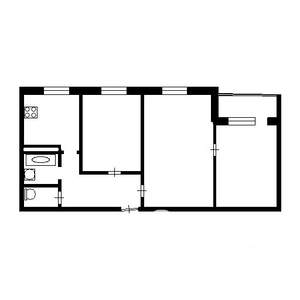 3-к квартира, вторичка, 54м2, 8/9 этаж