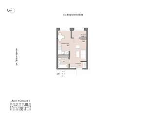 1-к квартира, вторичка, 27м2, 15/20 этаж