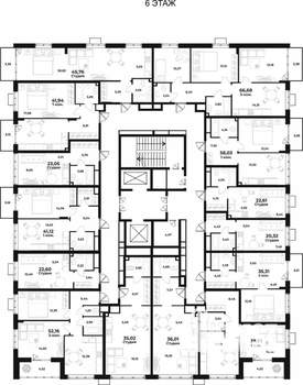Студия квартира, вторичка, 35м2, 6/10 этаж