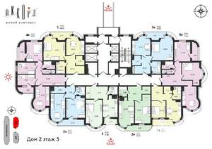 2-к квартира, вторичка, 59м2, 3/25 этаж