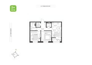 2-к квартира, вторичка, 58м2, 16/16 этаж