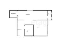 1-к квартира, вторичка, 32м2, 4/5 этаж
