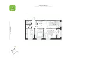 3-к квартира, вторичка, 68м2, 5/16 этаж