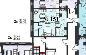 2-к квартира, вторичка, 39м2, 8/18 этаж