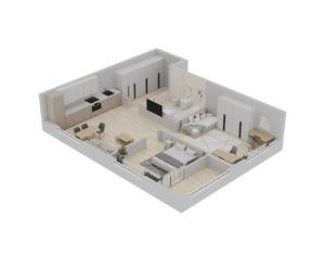 2-к квартира, вторичка, 47м2, 8/16 этаж