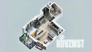 1-к квартира, вторичка, 44м2, 14/23 этаж