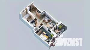 1-к квартира, вторичка, 43м2, 13/23 этаж